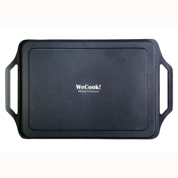 Grillplatta 43 X 25 cm, Induktion, Aluminiumgjutning, Non-stick utan PFOA Wecook Ecostone Svart 51871