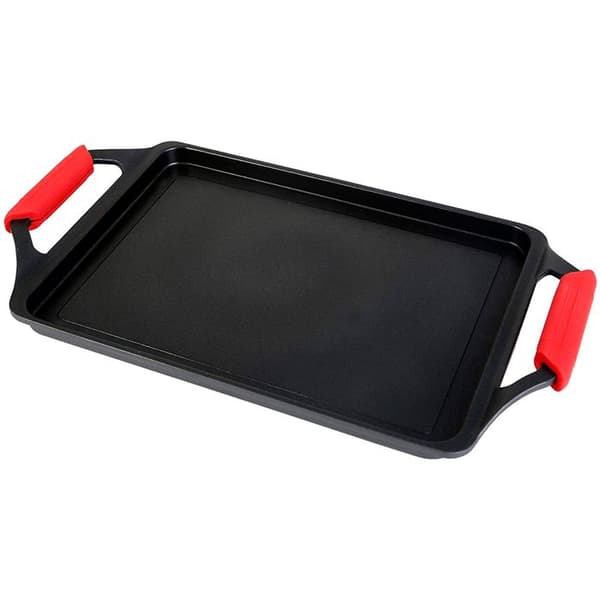 Grillplatta 43 X 25 cm, Induktion, Aluminiumgjutning, Non-stick utan PFOA Wecook Ecostone Svart 51871