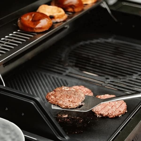 Emaljerad gjutjärnsplatta för Boston gasolgrill - ENDERS - 20,5 x 43 x 1,5 cm - Svart