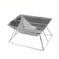 Miniatyrbilde 1 av 3: INF Bærbar kullgrill - Kompakt BBQ for utendørs matlaging rectangle