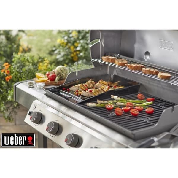 WEBER Genesis II plancha - 4 och 6 brännare - Emaljerat gjutjärn
