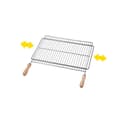 Miniatyrbild 3 av 4: Grillgrill - PAPILLON - Parrilla Barbacoa utdragbar - Rektangulär - Metall - Grå