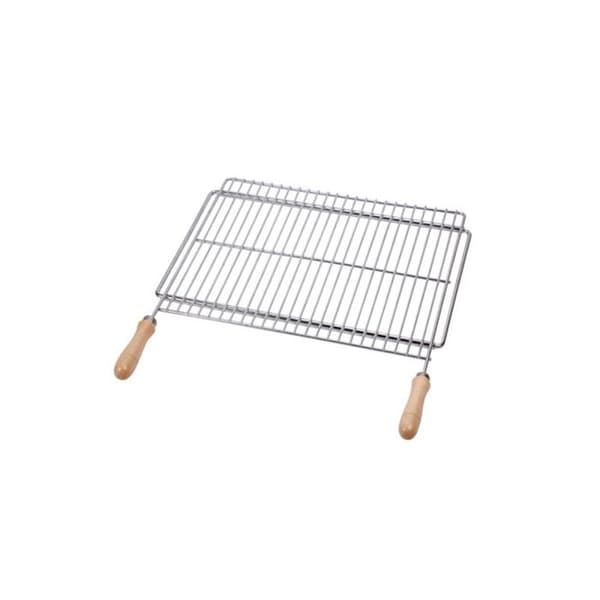 Grillgrill - PAPILLON - Parrilla Barbacoa utdragbar - Rektangulär - Metall - Grå