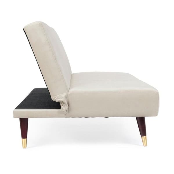 DIVANO-LETTO ALMA 3 PLATS BEIGE SAMMETEFFEKT 180X88X82H CM
