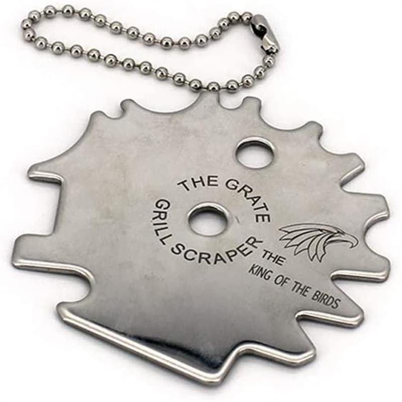 Grillskrapa Rostfritt Stål Svart