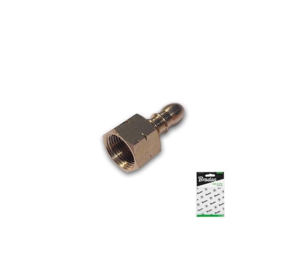 Slangkoppling 3/8"L hona / 9-10mm - MÄSSING