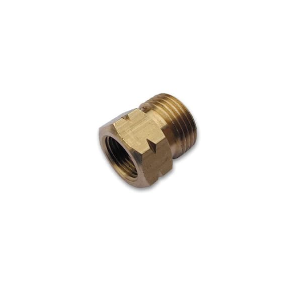 Adapteri 21,8L uros / 3/8" L naaras - MESSING