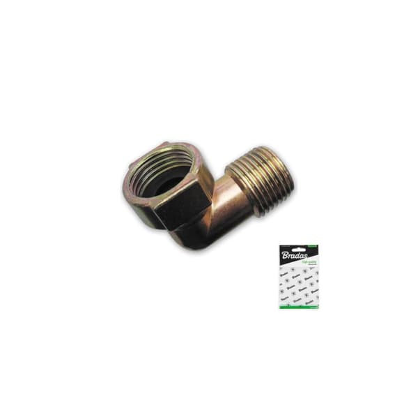 Albuekontakt 1/2" hann x 1/2" hunn - ZINC