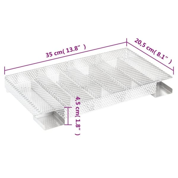 Kallröksgenerator 8-kammare 35 cm rostfritt stål