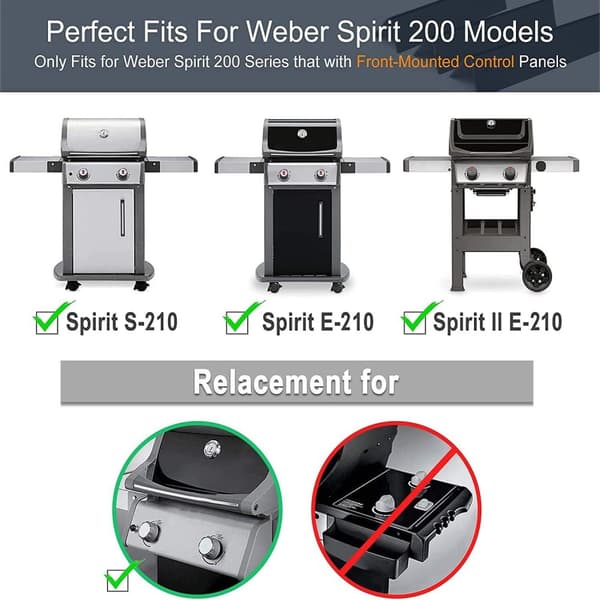 Varmeplader til Weber Spirit 200-serien, 3-pak 0