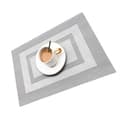 Miniatyrbild 1 av 5: INF Klassiska västerländska bordstabletter Tvättbara placeringsunderlägg 2-pack Silver