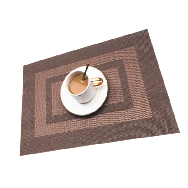INF Klassiska västerländska bordstabletter Tvättbara placeringsunderlägg 2-pack kaffe