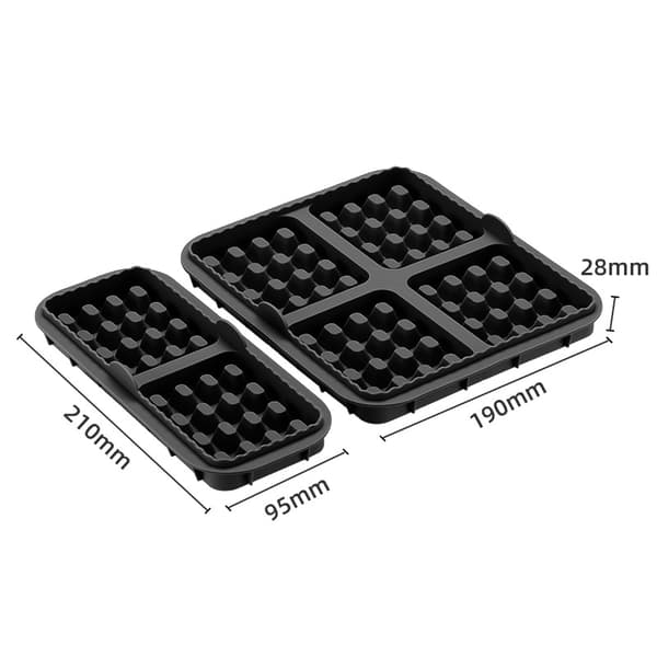 INF Silikonform for kjeks - 192 Vaffel - for Philips Sort