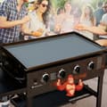 Miniatyrbild 1 av 7: Bomclap 36″ Grillmatta,Silikonunderlägg till Stekhylla | 100% Matlagningssäker Silikon – Tåligt, Klämsäkert & Rostskydd