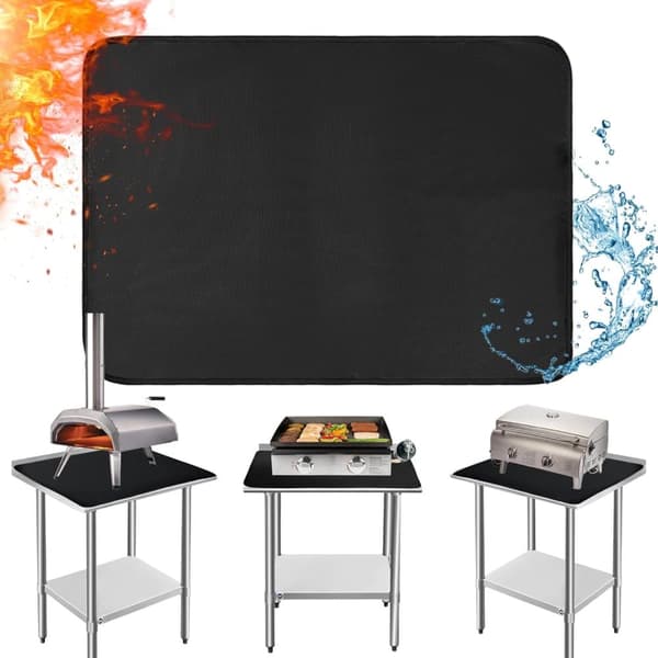Bomclap Värmebeständiga Skyddsmattor 61x79 cm (24x31 tum) – Grillunderlägg/Grillmatta, Ninja & Alla Grilltyper | Brandskydd & Rostskydd