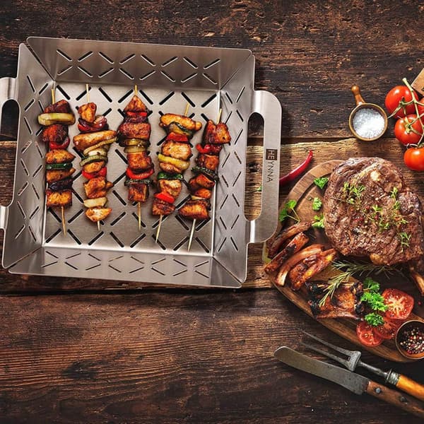 Grillkorg Rostfritt Stål HEYNNA