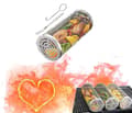 Miniatyrbild 1 av 7: Lollanda Rostfri Grillkorg, set med 1/2 grillkorg – Rullbar, Camping, Trädgård, 10x20/30cm