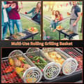 Miniatyrbild 7 av 7: Lollanda Rostfri Grillkorg, set med 2 grillkorg – Rullbar, Camping, Trädgård, 10x20/30cm