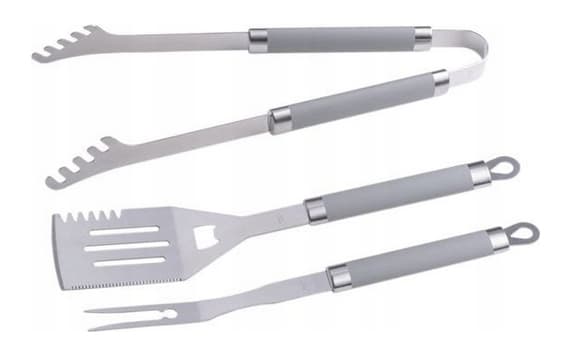 Set med tillbehör och redskap för grillstål 3 delar