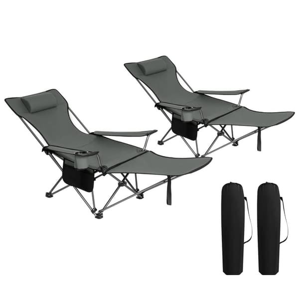 Rootz Ultimate Outdoor Foldestol - Justerbar Fiskestol - Bærbart campingsæde - Let, holdbart, behageligt - 600D Oxford stof - 115 cm x 88,5 cm x 84 cm