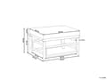 Miniatyrbild 3 av 8: Sittpuff Off-White Bambu Polyester Tygdyna Modul Stycke Modulär Soffdel