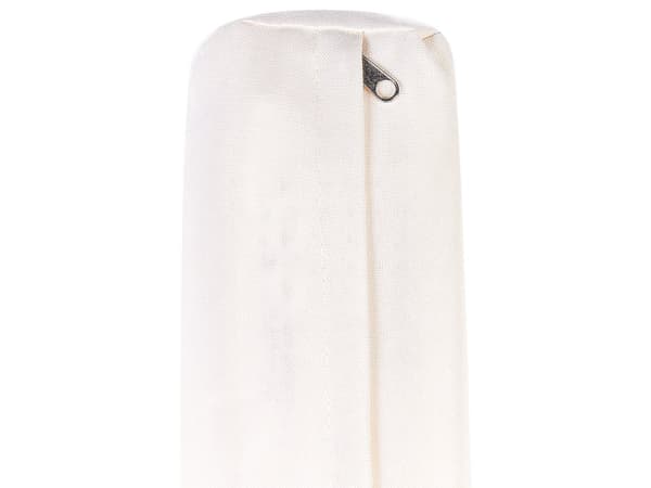 Ottoman Off-White Bambus Polyester Stoff Pute Modul Modulær Sofa