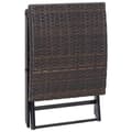Miniatyrbillede 5 af 7: vidaXL foldbar skammel polyrattan brun -  Udendørs taburetter