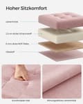 Miniatyrbillede 3 af 6: Sofa - 30 cm - med lagerplads - Pastelrosa