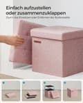 Miniatyrbillede 6 af 6: Sofa - 30 cm - med lagerplads - Pastelrosa