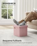 Miniatyrbillede 2 af 6: Sofa - 30 cm - med lagerplads - Pastelrosa