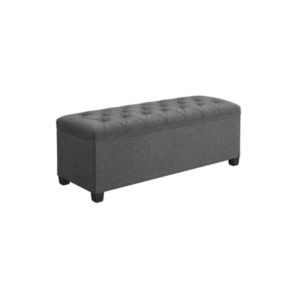 Afføring - med opbevaringsplads - 40 × 110 × 40 cm - Blæk sort