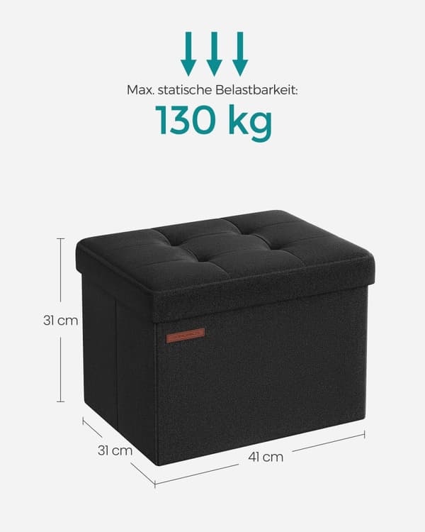 Bank - med lagerplads - grundlæggende sort
