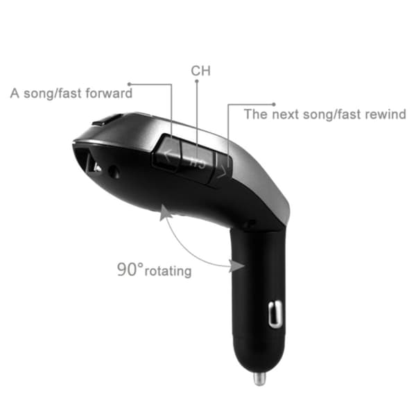 Bluetooth FM-sändare & MP3 & USB med Svarsfunktion - Till Bil