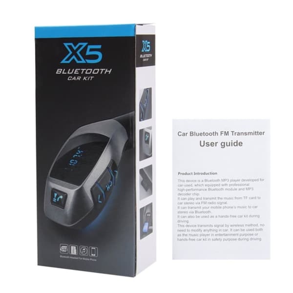 Bluetooth FM-sändare & MP3 & USB med Svarsfunktion - Till Bil
