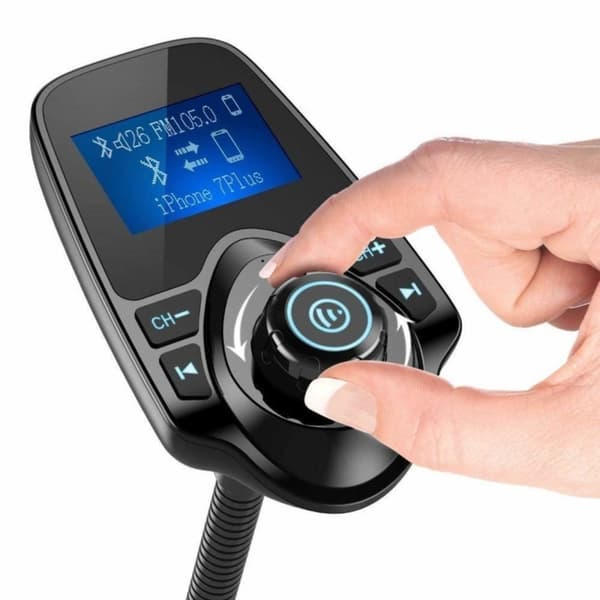 Bluetooth FM-sändare & MP3 med USB & Svarsfunktion - Till Bil