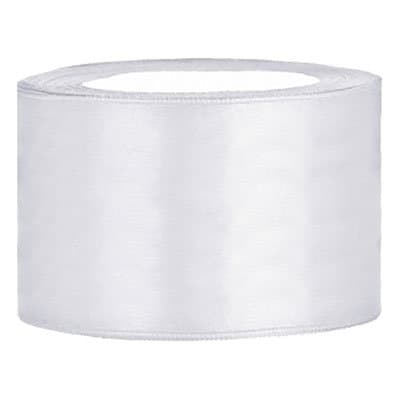 Satinband / Band - Vit - 38mm x 25m