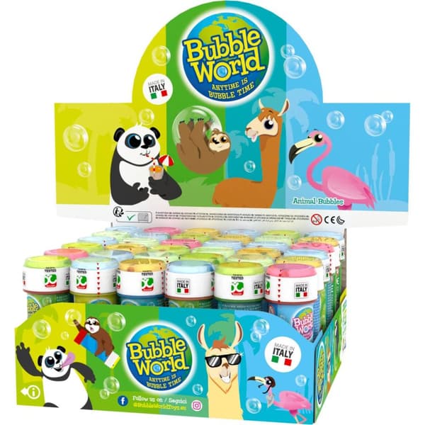 Bubble World Bubble Blowing Animals 60 ml 36 kpl