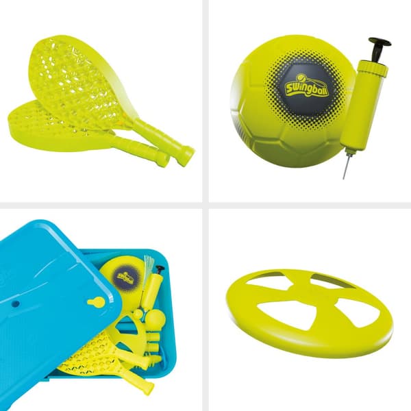 Swingball 5 in 1 -moninpeli kaikilla pinnoilla