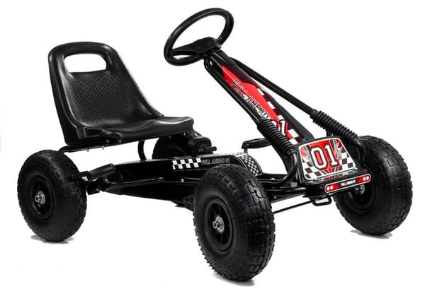 A-15 Go-Cart Black Pumped Wheels