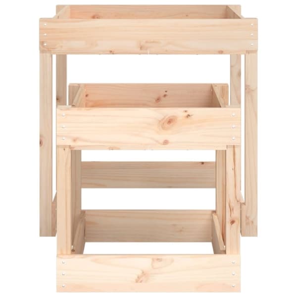 vidaXL Sandbord 2 st massiv furu
