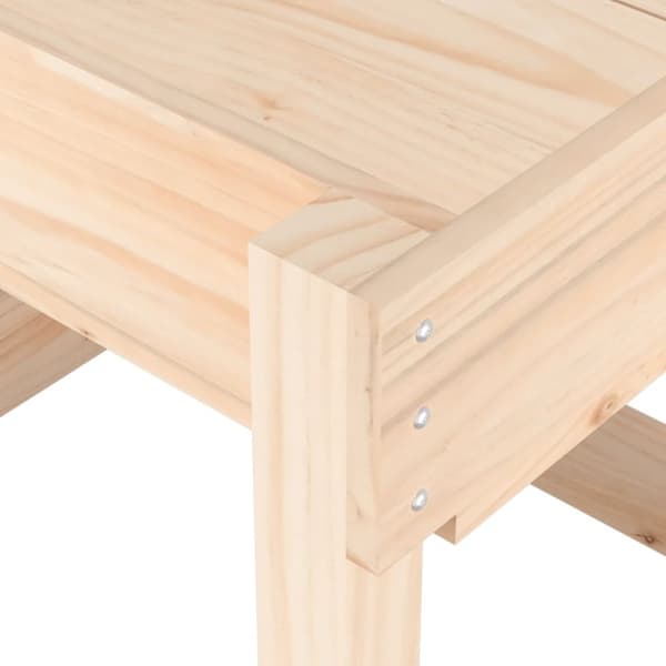 vidaXL Sandbord 2 st massiv furu