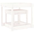 Miniatyrbilde 7 av 10: vidaXL Sandbord 2 stk hvit heltre furu