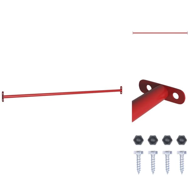 Udelegetøj - Living kolbøttestang 125 cm stål rød