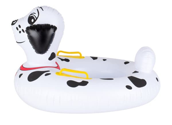 Vauvan uimarengas, puhallettava rengas lapsille, istuimella, dalmatialainen, max 15 kg, 1-3 vuotta vanha