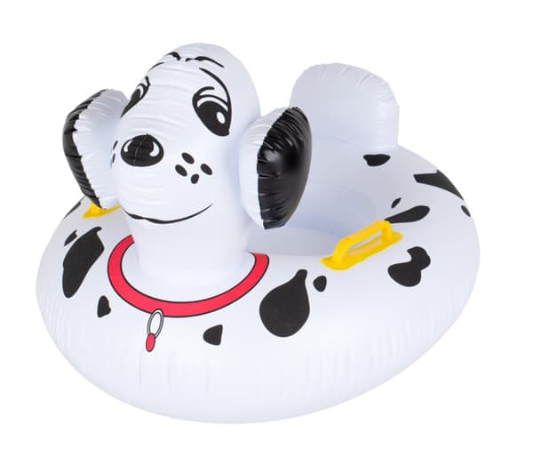 Vauvan uimarengas, puhallettava rengas lapsille, istuimella, dalmatialainen, max 15 kg, 1-3 vuotta vanha