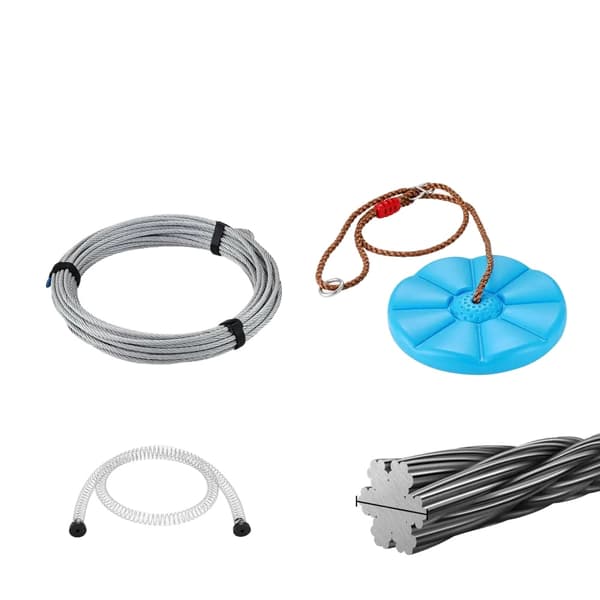 VEVOR Zipline Kit, 60 fod længde, 500 lbs kapacitet,60 fod