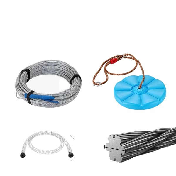 VEVOR Zipline Kit, 60 fod længde, 500 lbs kapacitet,120 fod