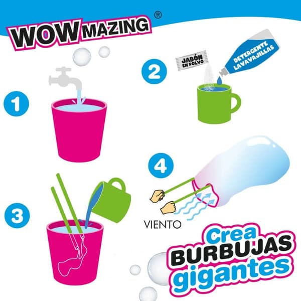 Såpbubbelspel WOWmazing 41 cm (24 antal)