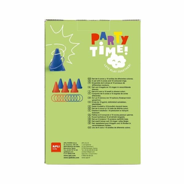 Skicklighetsspel Apli Party Time Ringar Koner