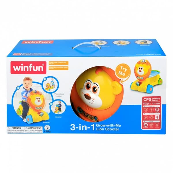 Trehjuling Winfun Lejonet Ljus Ljud 57 x 42 x 26 cm (2 antal)